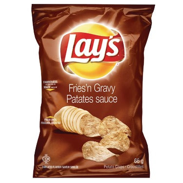 Lays Fries & Gravy 27x66g (MSRP $8)