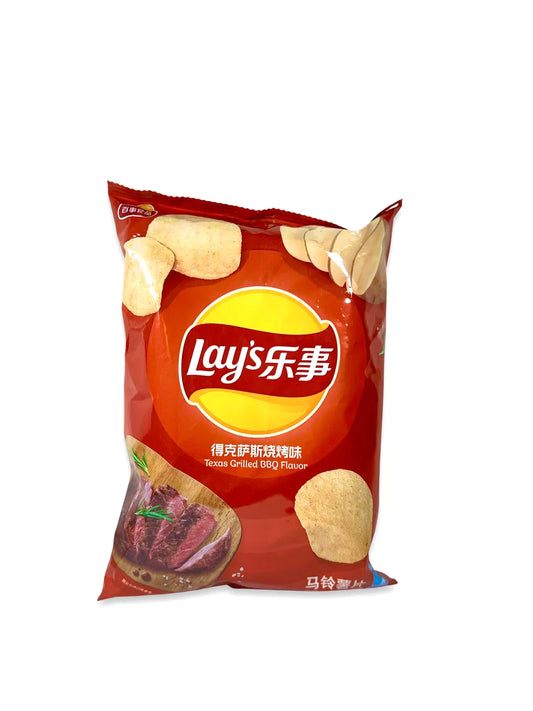 Lays Texas Grilled BBQ 14x135g (MSRP $8)