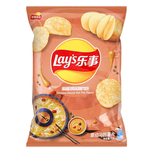 Lays Sesame Sauce Hot Pot 14x135g (MSRP $8)