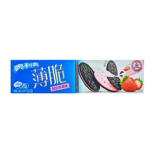 Oreo Strawberry Sandwich Cookies Thin 24x95g (MSRP $8)